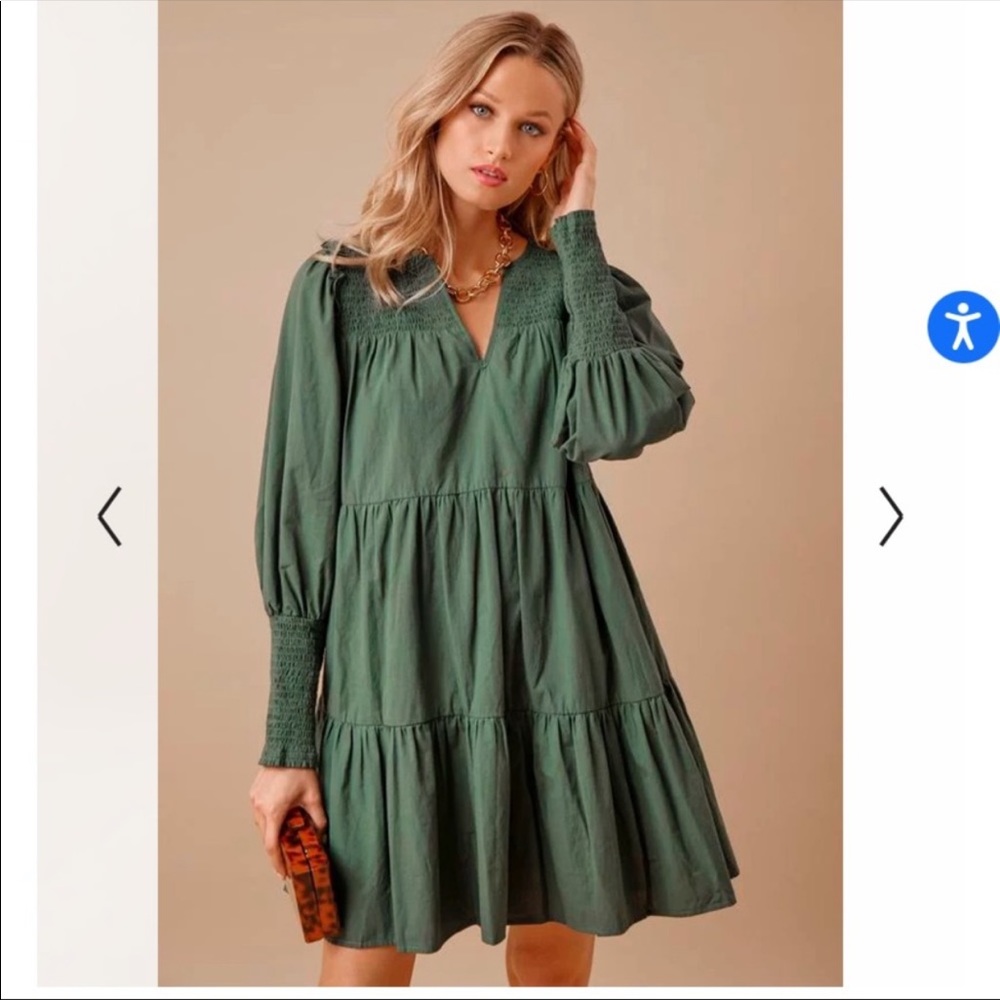 Tuckernuck green dress EUC